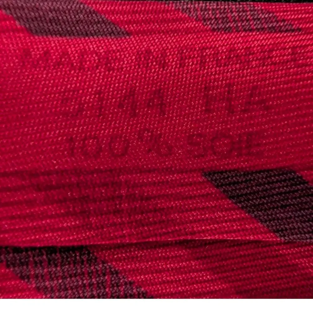 Vintage Hermès 100% Silk Men's Red Tie With Multicolor Stripes